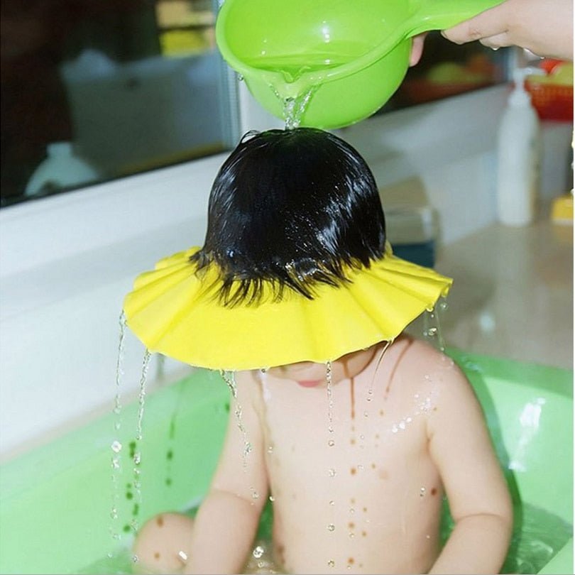 Visière chapeau pour douche bébé I ShampooCap™ - evoluees